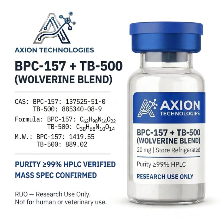 BPC-157 + TB-500 for laboratory research - Axion Research Peptides