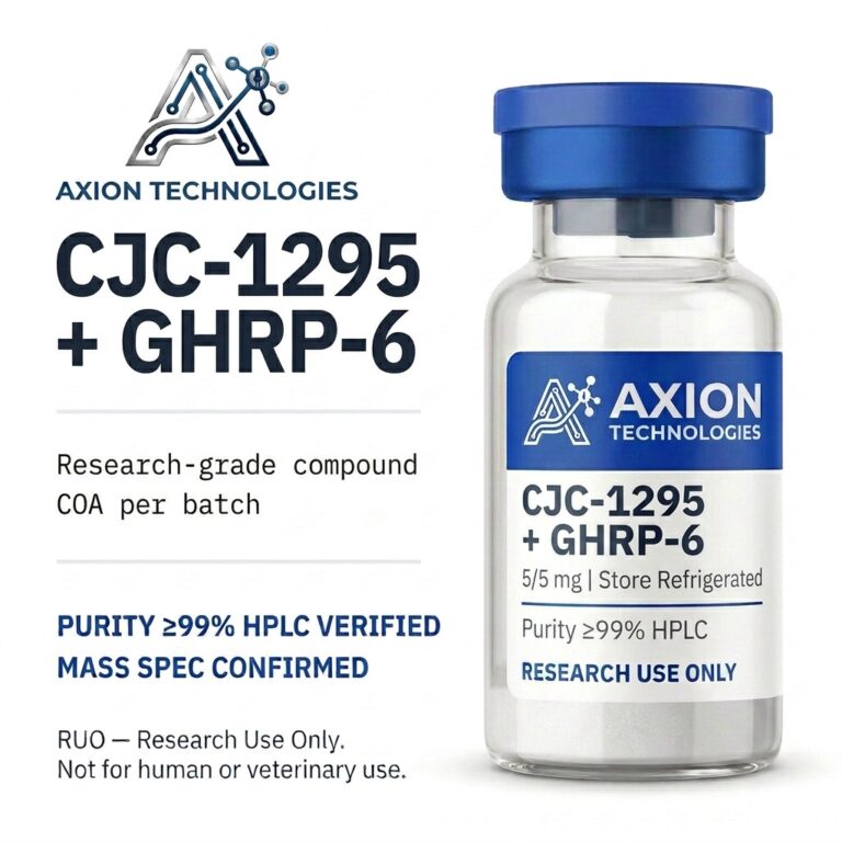 CJC-1295 (No DAC) + GHRP-6 for laboratory research - Axion Research Peptides