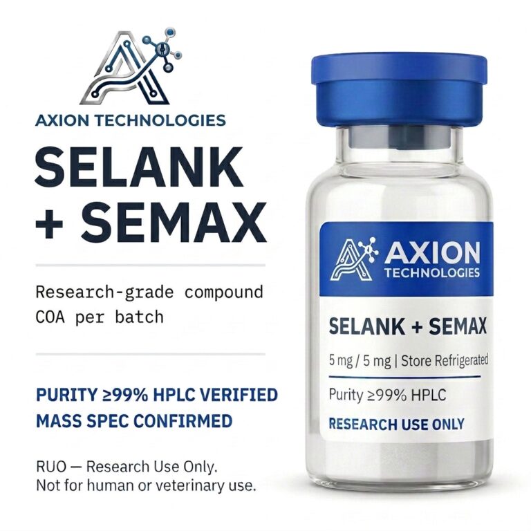 Selank + Semax for laboratory research - Axion Research Peptides