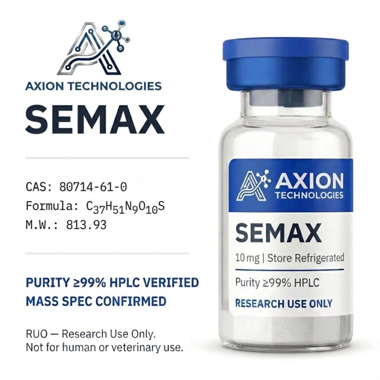 Semax for laboratory research - Axion Research Peptides