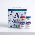 AOD-9604 5 mg lyophilized research peptide vial and Axion Research Peptides box